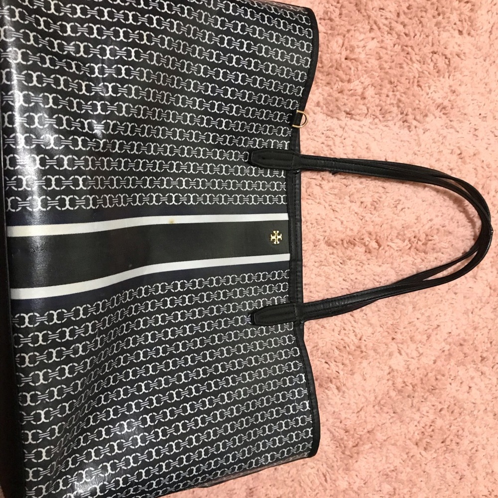 Tory Burch Gemini Link Coated Canvas Tote